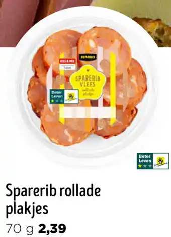 Jumbo Sparerib rollade plakjes 70g aanbieding