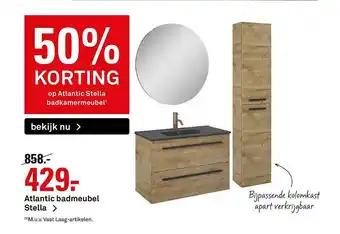 Karwei Atlantic Badmeubel Stella 50% Korting aanbieding