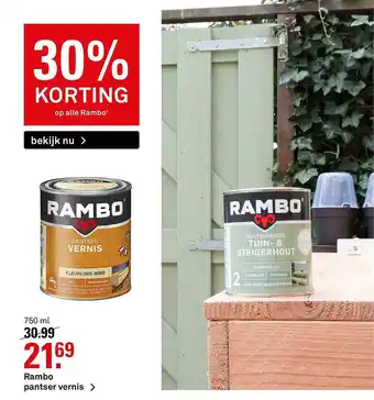 Karwei Rambo Pantser Vernis 30% Korting aanbieding