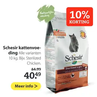 Boerenbond Schesir kattenvoeding 10kg aanbieding