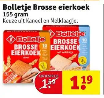 Kruidvat Bolletje Brosse eierkoek 155g aanbieding