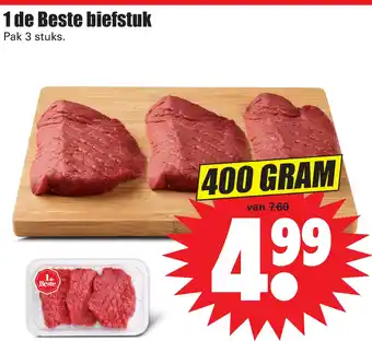 Dirk 1 de Beste biefstuk 400gram aanbieding