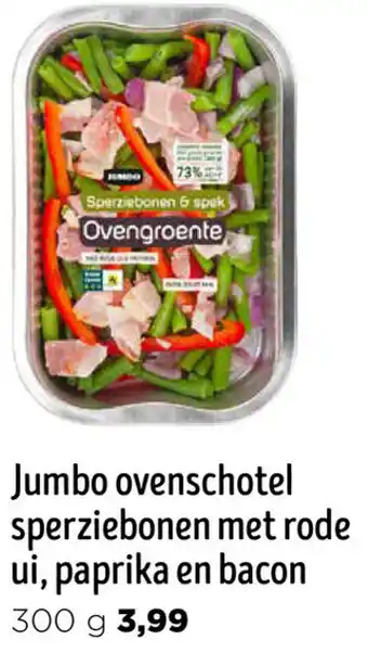 Jumbo Ovenschotel sperziebonen met rode ui, paprika en bacon 300g aanbieding