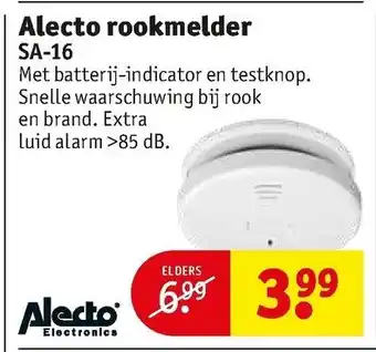 Kruidvat Alecto rookmelder | SA-16 aanbieding