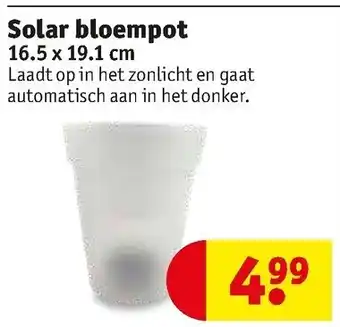 Kruidvat Solar bloempot 16.5*19.1 cm aanbieding