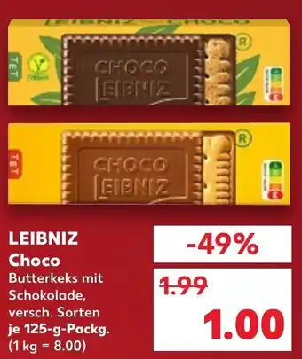 Kaufland DE LEIBNIZ Choco 125g aanbieding