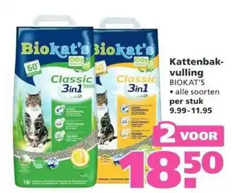 Ranzijn Kattenbakvulling Biokat's aanbieding