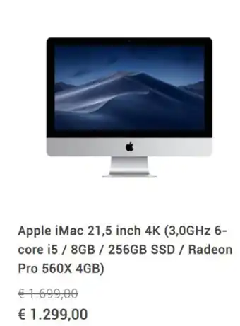 Amac Apple iMac 21.5 inch 4K aanbieding