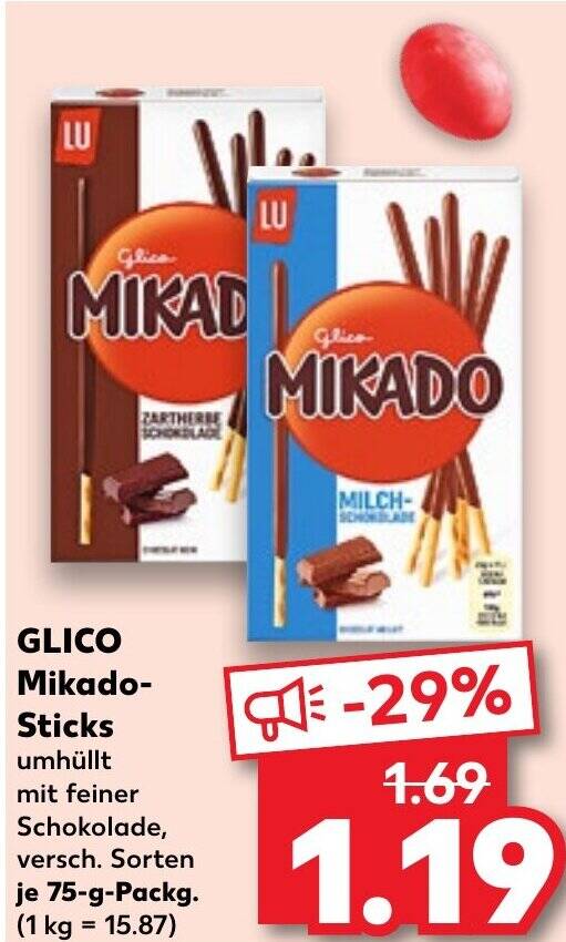 GLICO Mikado Sticks 75g aanbieding bij Kaufland DE