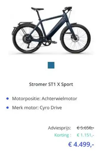 Fietsenwinkel Stromer ST1 X Sport aanbieding