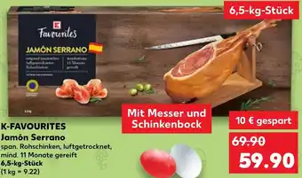 Kaufland DE K-FAVOURITES Jamón Serrano 6.5kg aanbieding