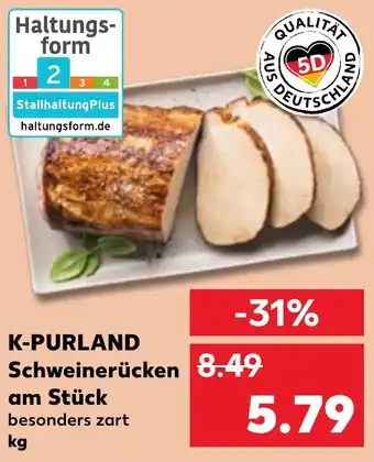 Kaufland DE K-PURLAND Schweinerücken  am Stück aanbieding