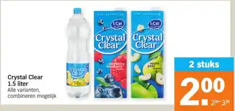 Albert Heijn Crystal Clear 2*1.5L aanbieding