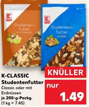 Kaufland DE K-CLASSIC Studentenfutter 200g aanbieding