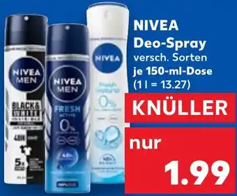 Kaufland DE NIVEA Deo-Spray 150ml aanbieding