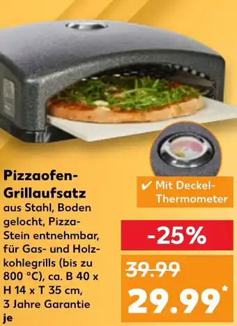 Kaufland DE Pizzaofen Grillaufsatz aanbieding