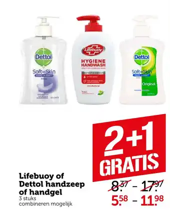 Coop Lifebuoy of dettol handzeep of handgel aanbieding