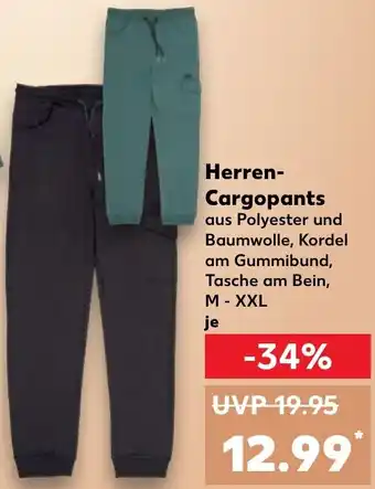 Kaufland DE Herren Cargo Pants aanbieding