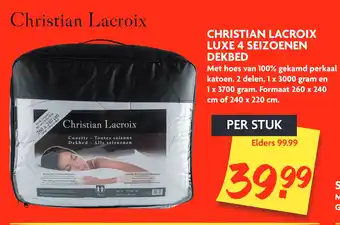 Dekamarkt Christian Lacroix Luxe 4 Seizoenen Dekbed 260x240cm aanbieding