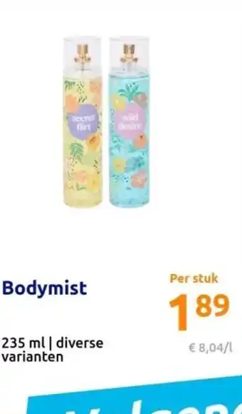 Action Bodymist 235ml aanbieding