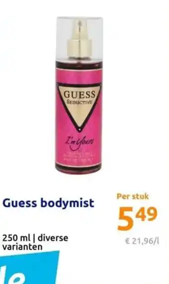 Action Guess bodymist 250ml aanbieding