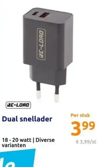 Action Dual snellader aanbieding