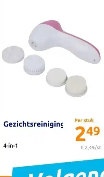 Action Gezichtsreiniging 4-in-1 aanbieding