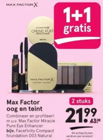 Etos Max Factor oog en teint aanbieding