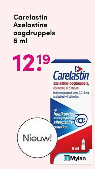 DA Carelastin azelastine oogdruppels 6ml aanbieding