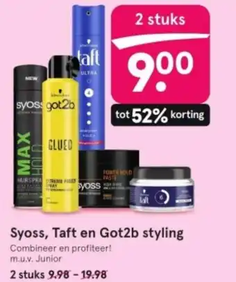 Etos Syoss, Taft en Got2b styling aanbieding