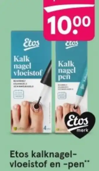 Etos Kalknagel- vloeistof en pen aanbieding