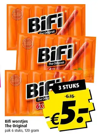 Boni Bifi worstjes the original aanbieding