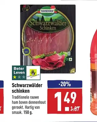 ALDI Schwarzwalder Schinken 150g aanbieding