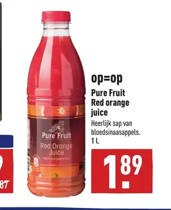 ALDI Pure Fruit Red Orange Juice 1L aanbieding