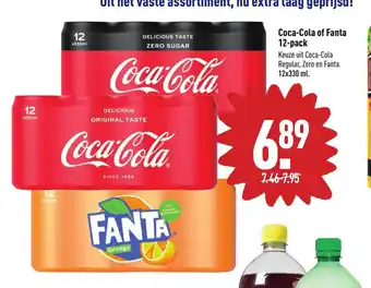 ALDI Coca-Cola of Fanta 12-pack 12x330 ml aanbieding