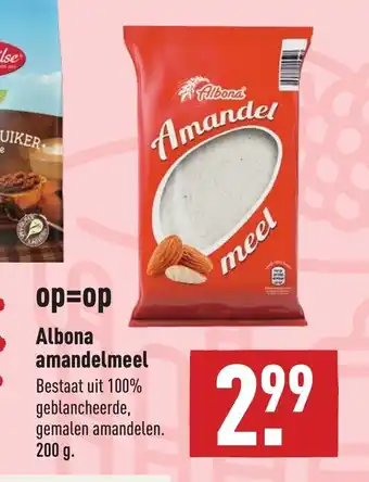 ALDI Albona Amandelmeel 200g aanbieding