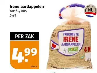 Poiesz Irene aardappelen zak à 4 kilo aanbieding