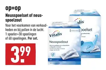 ALDI Neusspoelset of Neuspoelzout per set aanbieding
