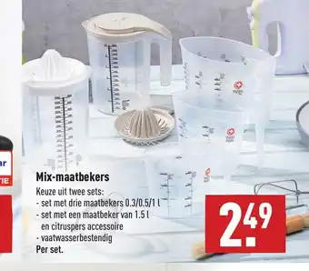 ALDI Mix-Maatbekers per set aanbieding