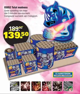 Binckhorst Vuurwerk 03052 Total Madness aanbieding