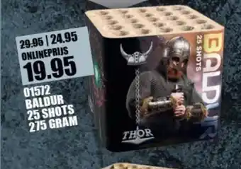 Binckhorst Vuurwerk 01572 Baldur 25 shots 275 gram aanbieding