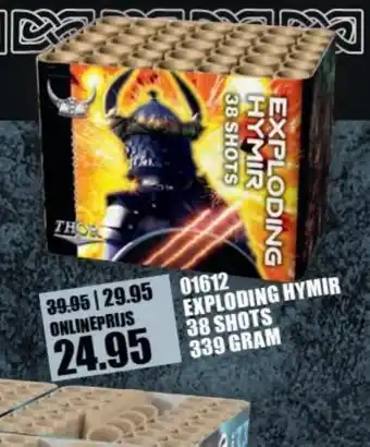 Binckhorst Vuurwerk 01612 Exploding Hymir  38 shots 339 gram aanbieding