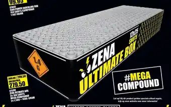 Binckhorst Vuurwerk 01598 Zena Ultimate Box 3x100 shots Mega Compound 2x1,500+1480 gram aanbieding