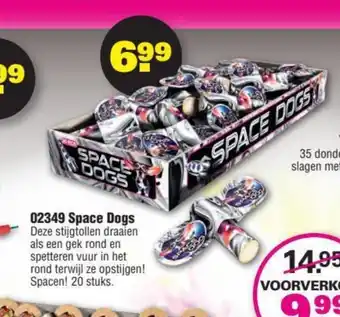 Binckhorst Vuurwerk 02349 Space Dogs aanbieding