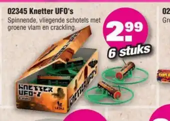 Binckhorst Vuurwerk 02345 Knetter UFO's 6 stuks aanbieding