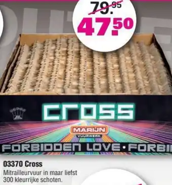 Binckhorst Vuurwerk 03370 Cross aanbieding