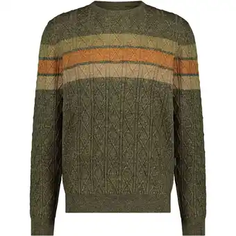 Spartoo Sweater State Of Art Trui Strepen Groen Melange aanbieding