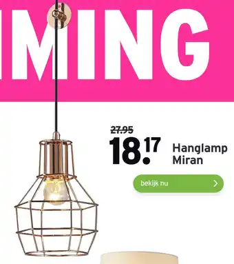 GAMMA Hanglamp miran aanbieding