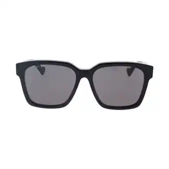 Spartoo Zonnebril Gucci Occhiali da Sole GG0965SA 001 Black Grey aanbieding