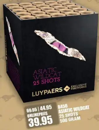 Binckhorst Vuurwerk 8456 Asiatic Wildcat 25 shots 500g aanbieding